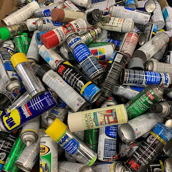 Delta Waste Hazardous Waste Aerosol cans